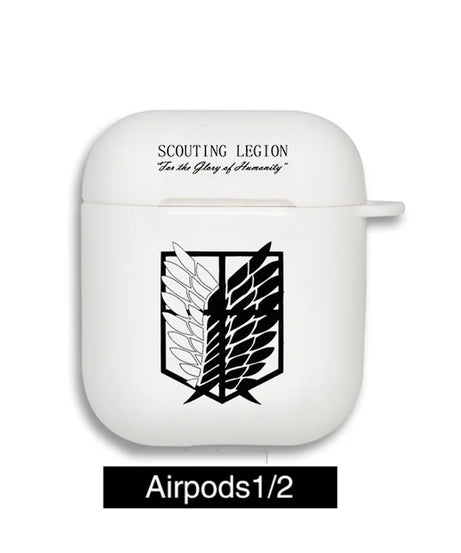 Anime Attack on Titan Earphone Case For Apple iPhone Charging Box For AirPods 1 2 3 Pro2 Clear wireless Bluetooth headphone case