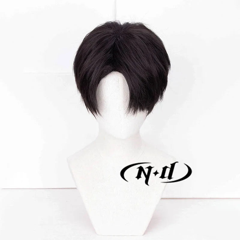 Attack on Titan Levi Ackerman Cosplay Wig – Short Black Heat-Resistant Synthetic Hair 6