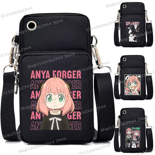 Spy x Family Anya Forger Mini Phone Crossbody Bag Casual Anime Shoulder Pouch