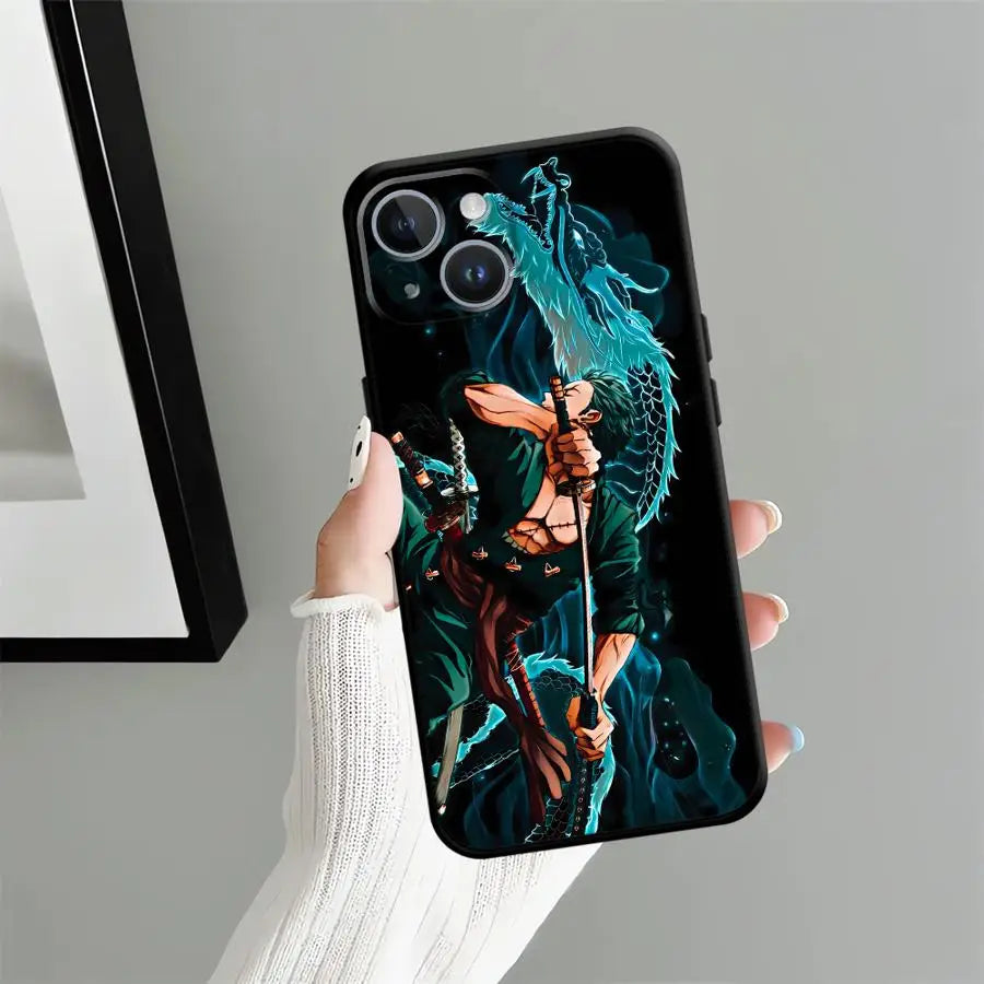 Luffy Zoro Case for iPhone 12 SE 17Air 7 8 13 Mini X XS XR 15 Plus 17 16 Pro Max 11 14 Funda Phone Cover