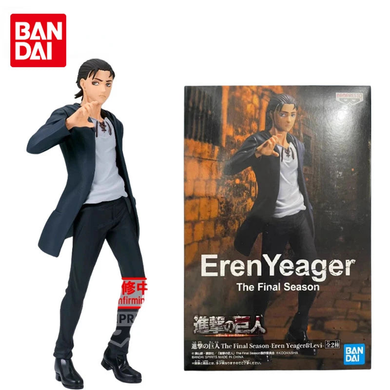 Attack on Titan Anime Figure Eren Jaeger Action Figure Toys for Boys Girls Kids Christmas Gift Collectible Model