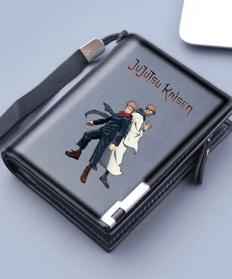 Jujutsu Kaisen Wallet Anime Coin Purse Men Credit Card Holder Boy Student Fashion Short Trifold Money Key Storage Pouch