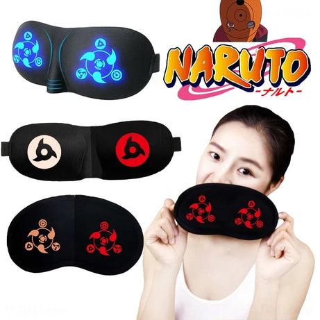 Naruto Kakashi Sleeping Mask Block Out Light Soft Padded Travel Eyeshade Night Breathable Slaapmasker Women Men Eyepatch Gift