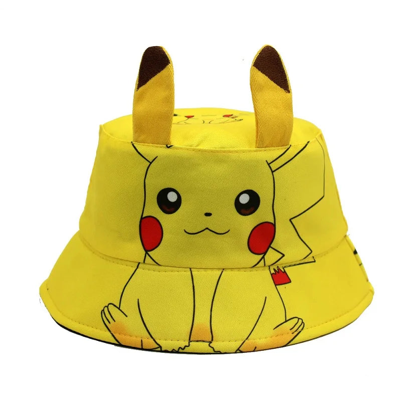 Pokémon Pikachu Kids Fisherman's Bucket Hat & Baseball Cap – Cute Anime Sun Hat for Boys & Girls 2