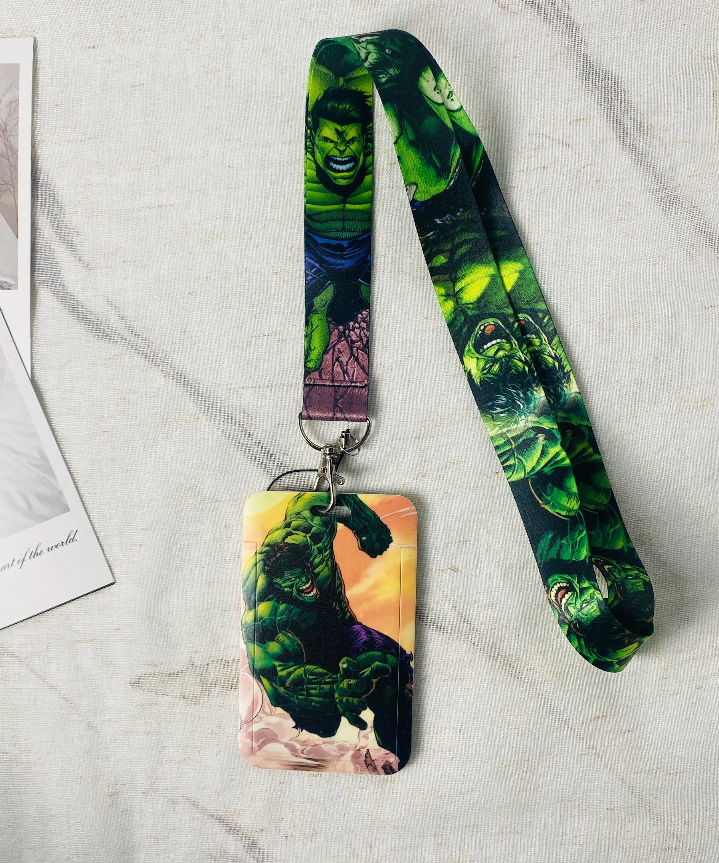 Anime Characters Card Holder Lanyard Keychain ID Credit Bus Card Cover Hang Rope Lariat Lanyard Key Rings Fans Gifts