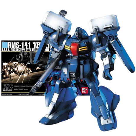 Genuine Gundam Model Kit Anime Figure HGUC 1/144 RMS-141 Xekueins Collection Gunpla Anime Action Figure Toys for Children