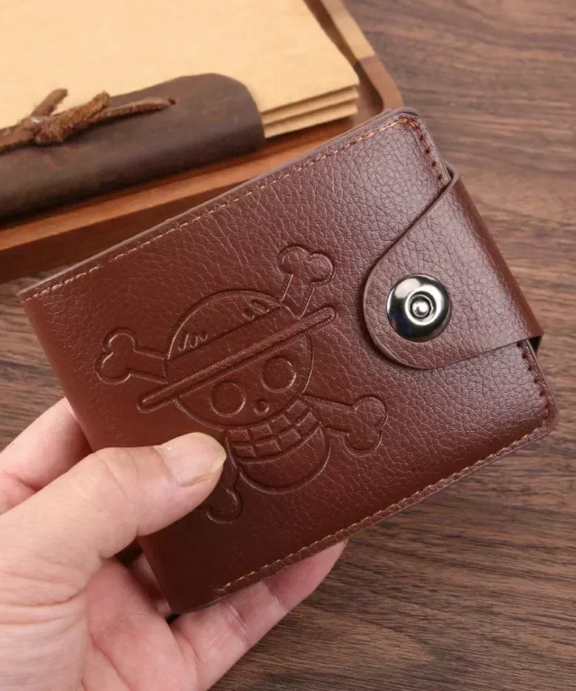One Piece Luffy Wallet Roronoa Zoro Figures Cosplay Men Women PU Coin Purse Card Holder Wallet for Children Boys