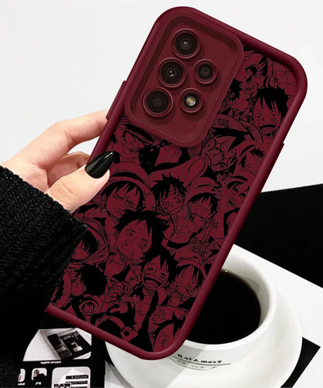 One Piece Nami D. Luffy Cute For Samsung A73 A71 A54 A53 A52 A51 A33 A32 A21S A14 A13 A12 A03 A04 A05 5G Eye Ladder Funda