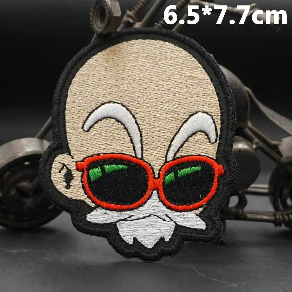 Dragon Ball Animation Peripherals Creative Kawaii Son Goku Vegeta Majin Buu Clothes Patches Embroidered Velcro Badges