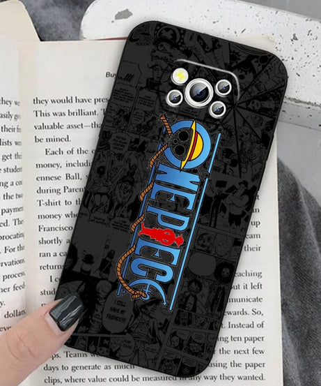 Anime Art One Piece Luffy For Xiaomi Mi Poco F5 F4 F3 X6 X5 X4 X3 M6 M5 M5S M4 M3 C65 Pro GT NFC 5G Black Back Phone Case