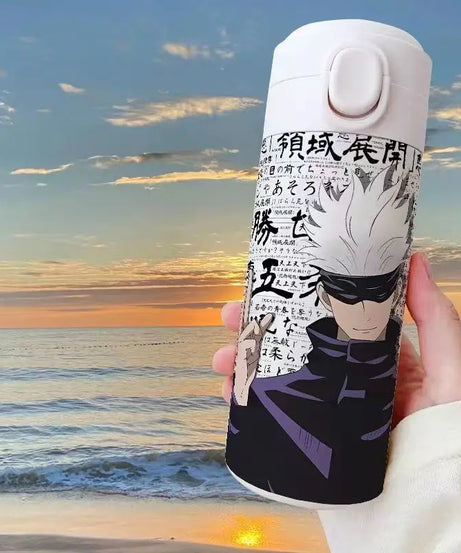 Gojo Satoru Jujutsu Kaisen Thermos Bottle – Anime Stainless Steel Water Cup