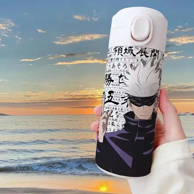 Gojo Satoru Jujutsu Kaisen Thermos Bottle – Anime Stainless Steel Water Cup