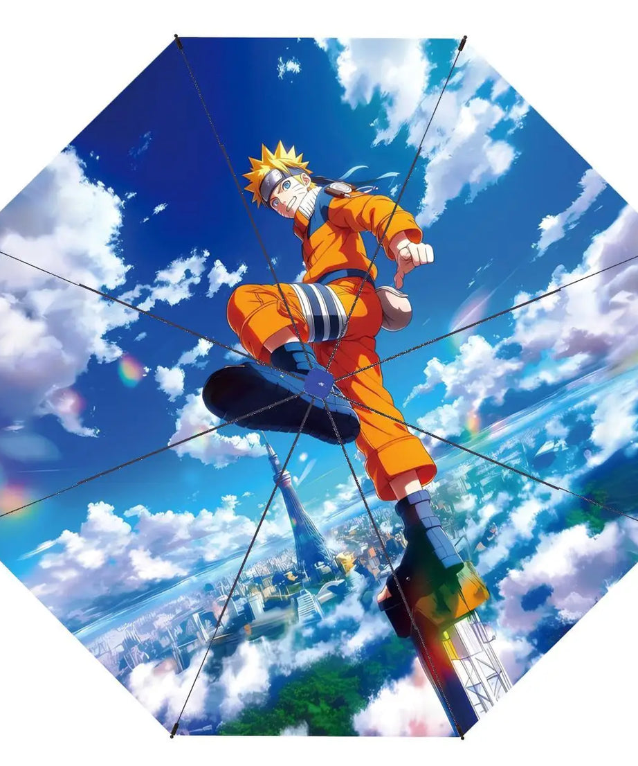 Naruto Umbrella Anime Personality Creative Fashion Sunscreen Student Fully Automatic Folding Umbrella Birthday Gift