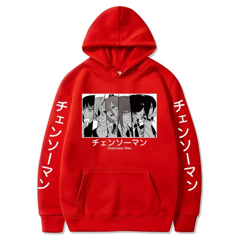 Chainsaw Man Denji & Power Manga Graphic Hoodie Harajuku Streetwear 8