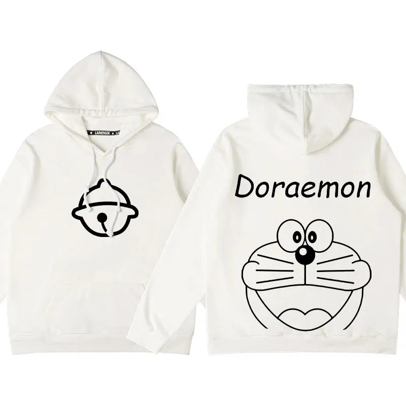 Doraemon Anime Hoodie – Cute Couple & Teen Pullover Jacket