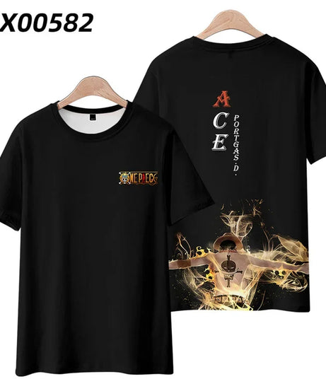 Anime Summer ONE PIECE T-Shirt Luffy Zoro 3D Print Clothes Female Male Fashion T Shirts Short Sleeves Casual Tops
