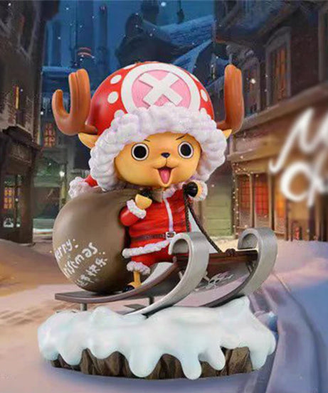 16cm Anime One Piece Action Figure Cute Sledges Tony Tony Chopper Figurine Christmas Gifts Model PVC Collection Ornaments Toys