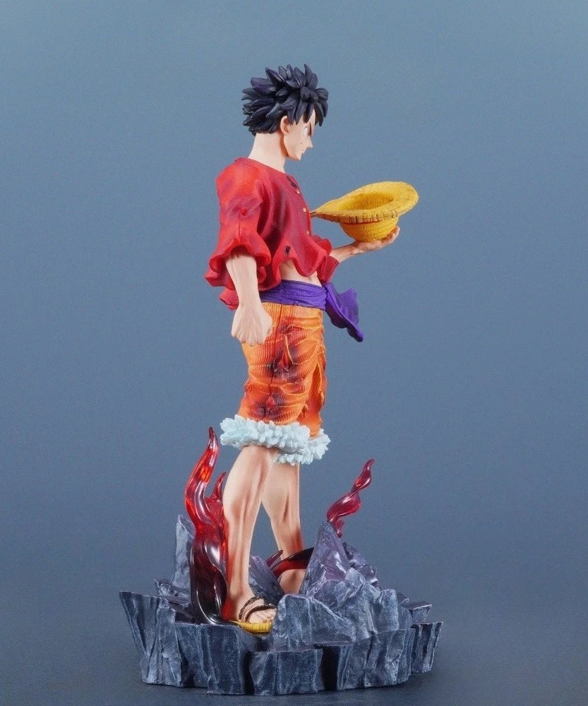 24cm/9.45in Anime ONE PIECE Figure Monkey D Luffy Action Figures Pvc Statue Desktop Ornamen Collection Model Toys Gifts