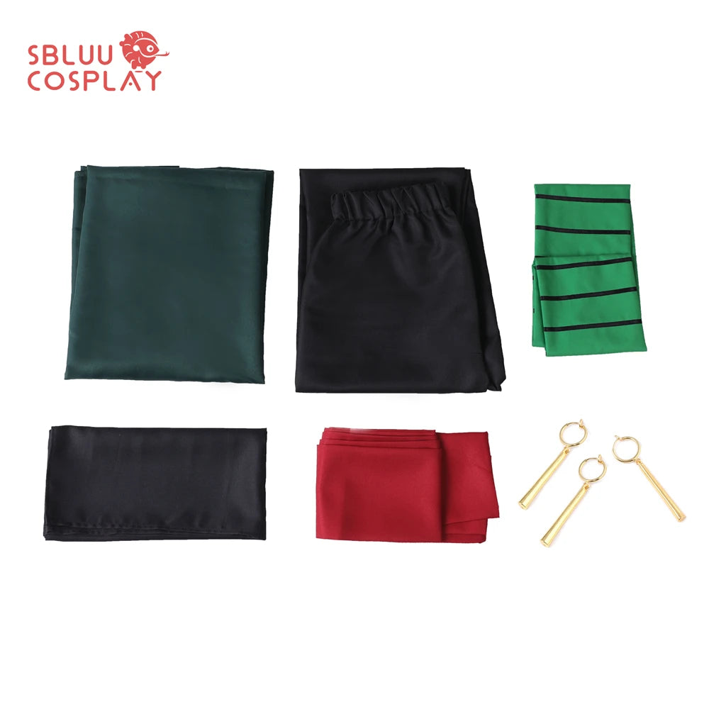 One Piece Roronoa Zoro Cosplay Costume – Anime Full Set Kimono Outfit 4