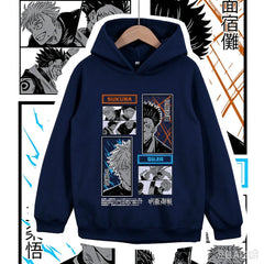 Jujutsu Kaisen Gojo Satoru Graphic Hoodie – Boys & Girls Casual Pullover Top