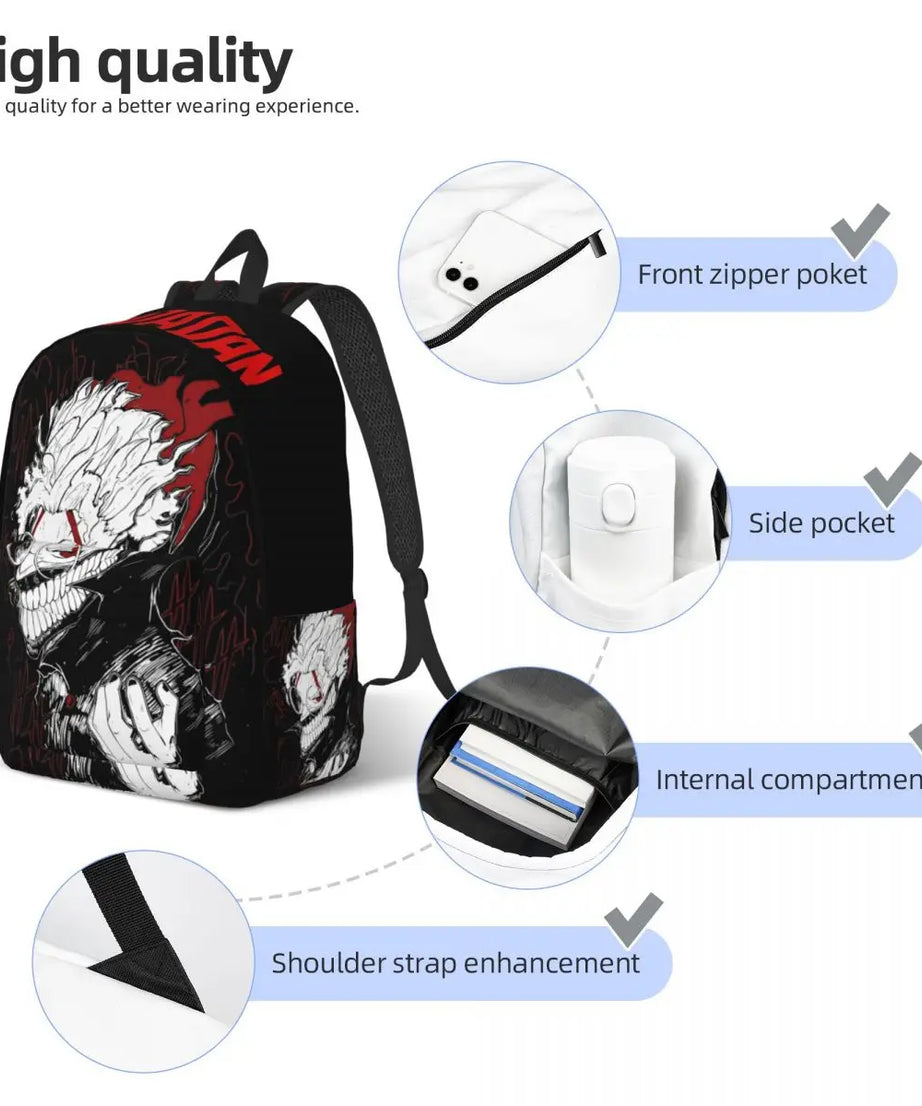 Anime Dandadan Okarun Manga Cool Backpack Sports Student Business Takakura Ken Daypack for Men Women Laptop Shoulder Bag