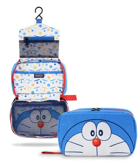 Doraemon Portable Travel Wash Bag – Cute Hanging Makeup & Toiletry Organizer