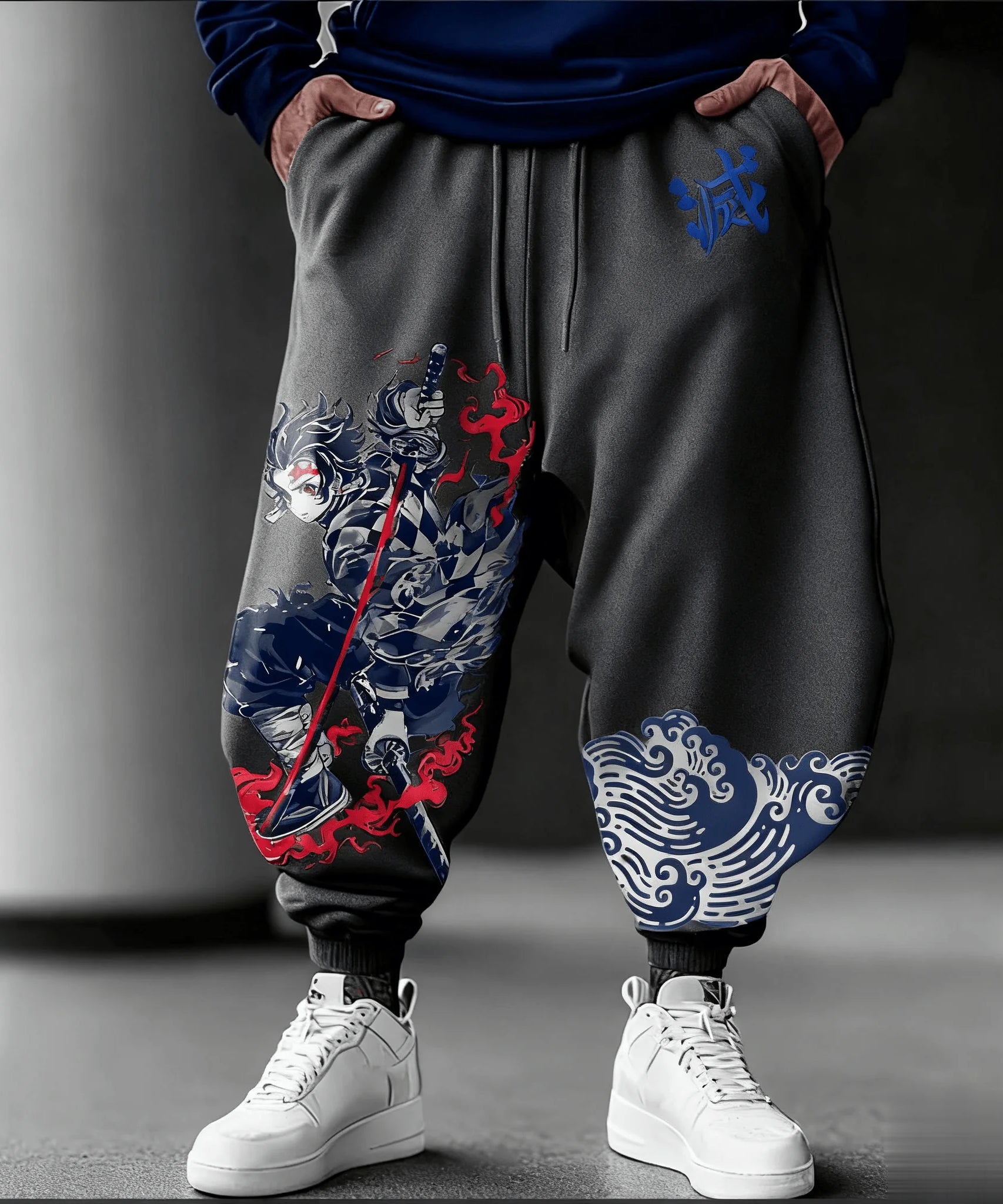 Kimetsu No Yaiba Tanjiro Anime Men Women Sweatpants Print Casual Pants Streetwear Trousers Sportswear Y2k Autumn Fashion