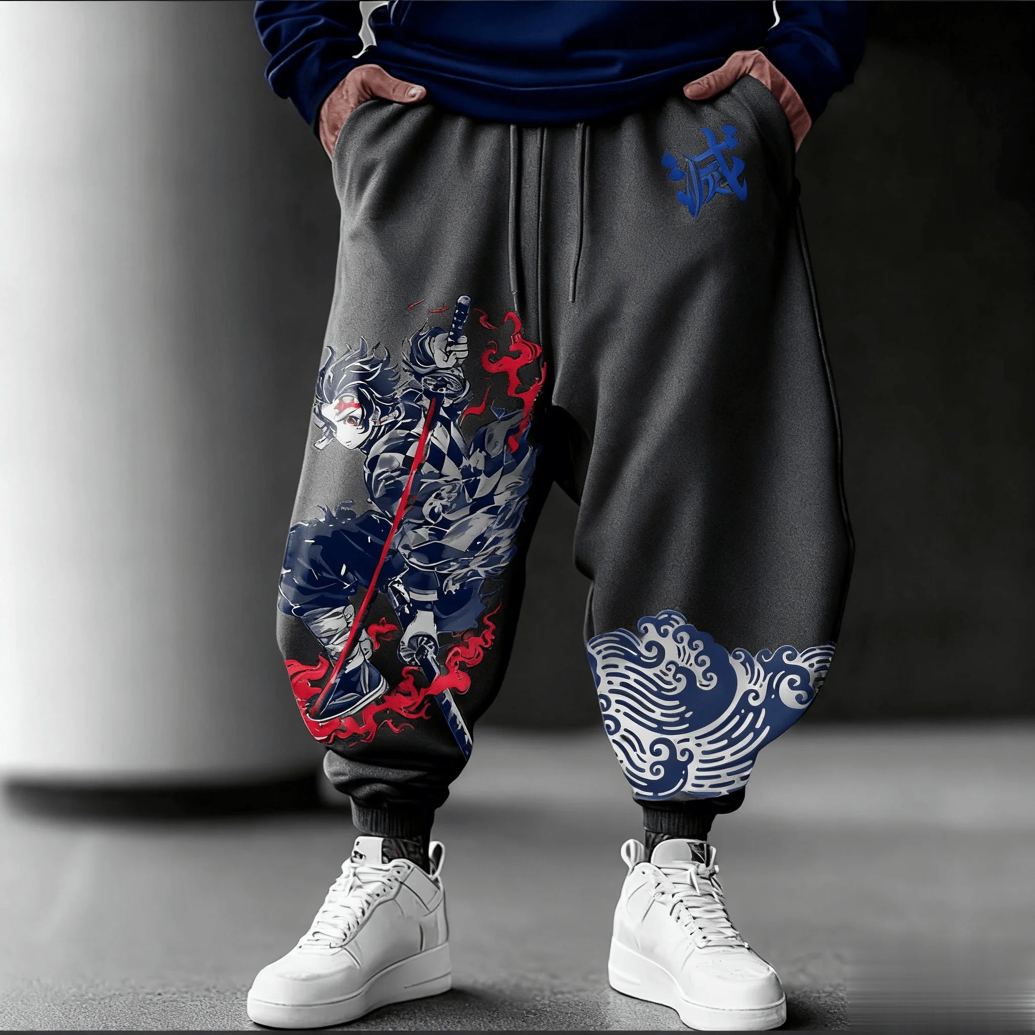 Kimetsu No Yaiba Tanjiro Anime Men Women Sweatpants Print Casual Pants Streetwear Trousers Sportswear Y2k Autumn Fashion