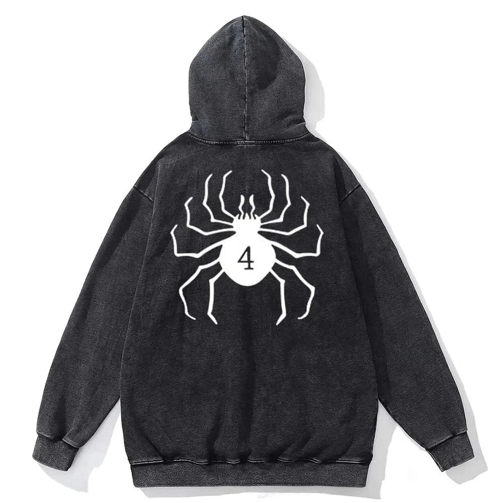 Berserk Animation Print Spring and Autumn New Washed Jumper Men's Sports Loose Casual Hip Hop Plus Size Sweater Top