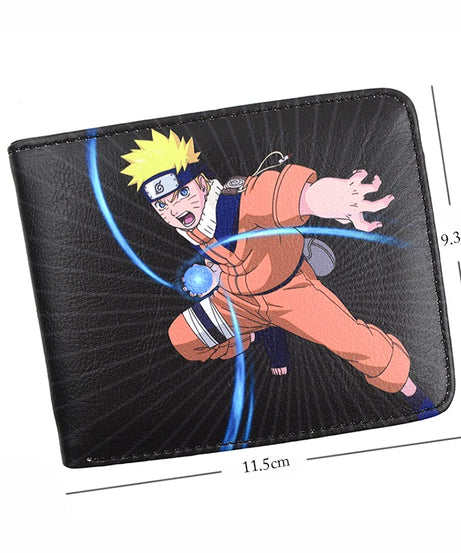 KAYOU Naruto PU Leather Wallet Hidden Leaf Village Printing Wallets