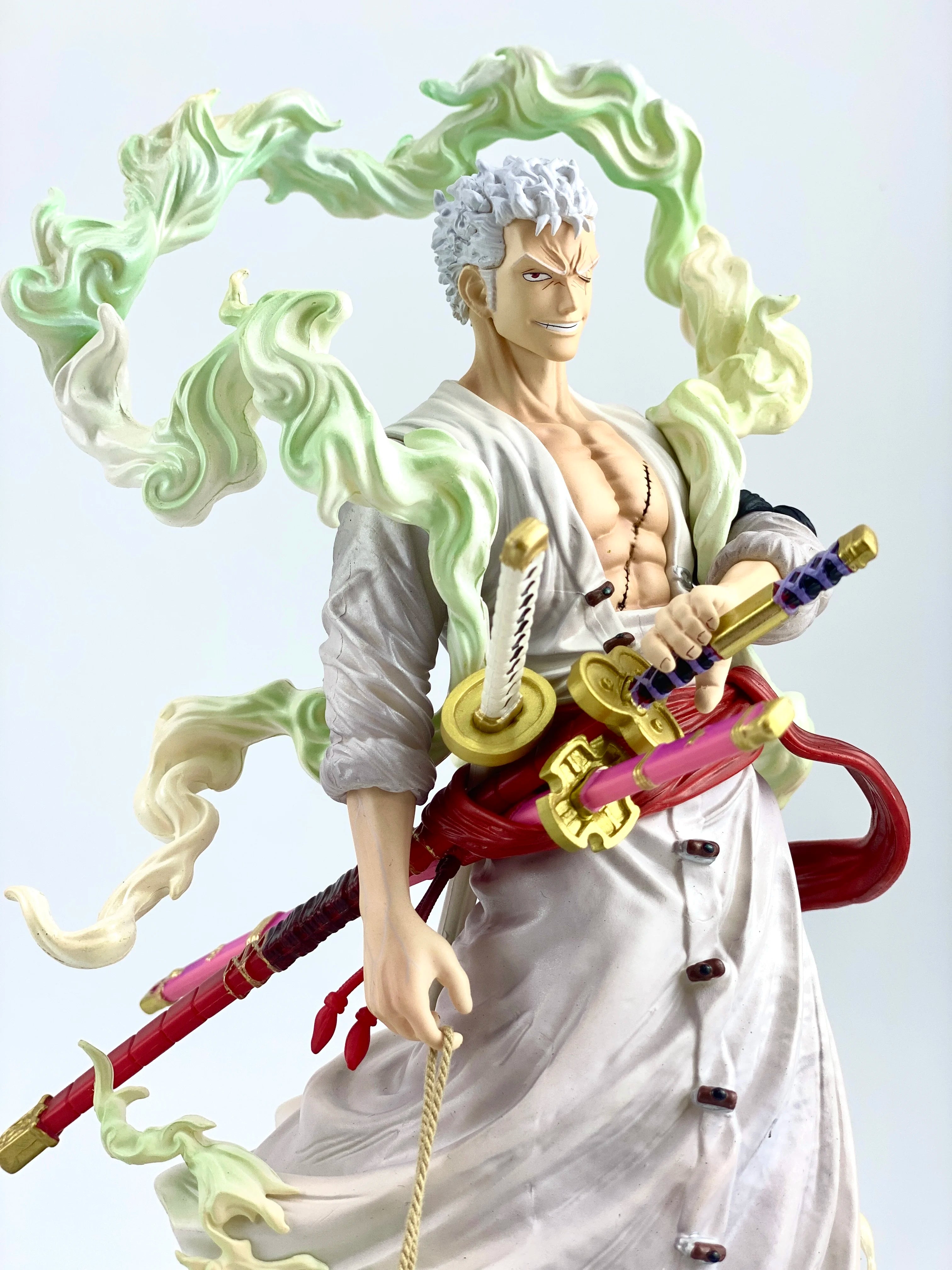 28cm Roronoa Zoro Figure One Piece Anime Figure Two Heads PVC Statue Model Doll Collection Desk Decoration Toys Birthday Gifts