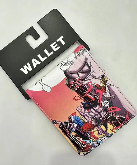 One Piece Peripheral Wallet Luffy Chopper Ace Zoro Logo Personality PU Leather Waterproof Wallet Student Birthday Gift