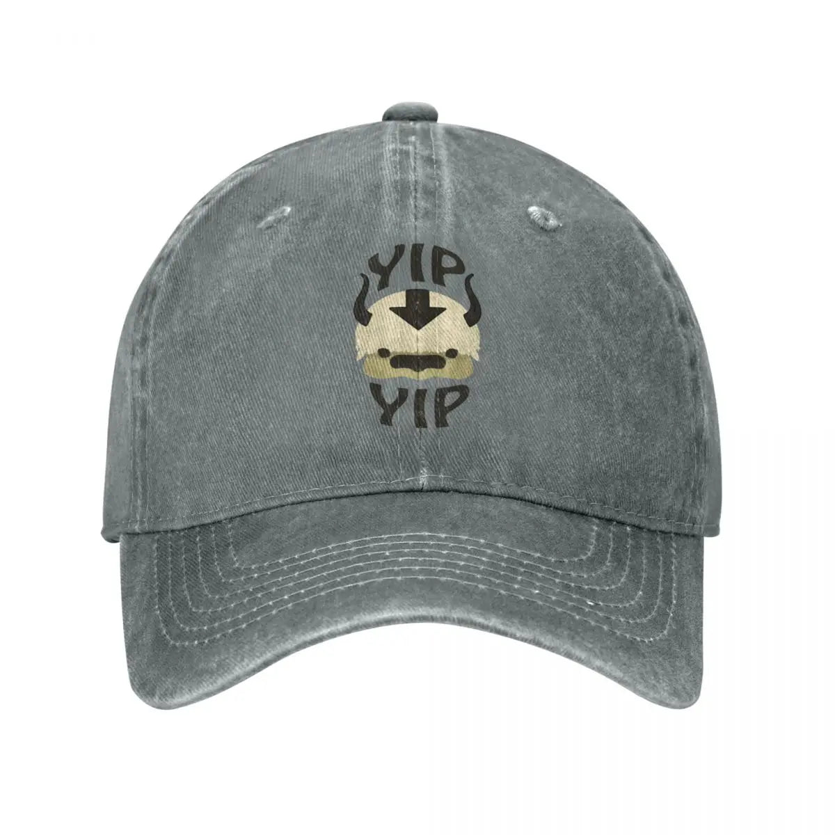 Vintage Yip Yip Appa The Last Airbender Baseball Caps Unisex Style Distressed Washed Snapback Hat Outdoor Gift Caps Hat