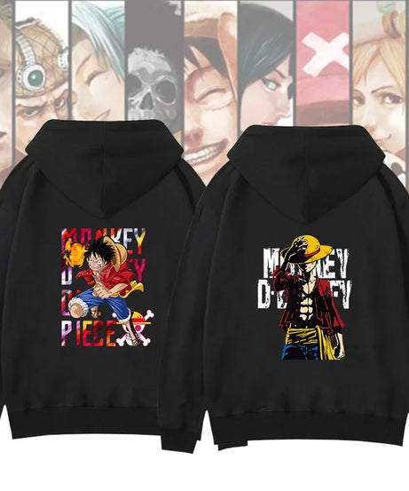 One Piece Anime Women Zip Up Hoodie Jacket Spring Autumn 2New Fashion Mens Sweatshirt Couple Promozed Clothes Coats