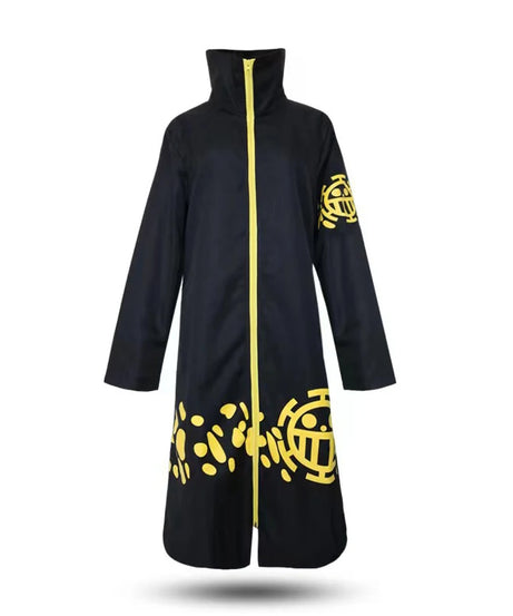Anime One Piece Trafalgar D. Water Law Long Windbreaker Cosplay Costume Man Halloween Costume Trafalgar Coat Windbreaker Jacket