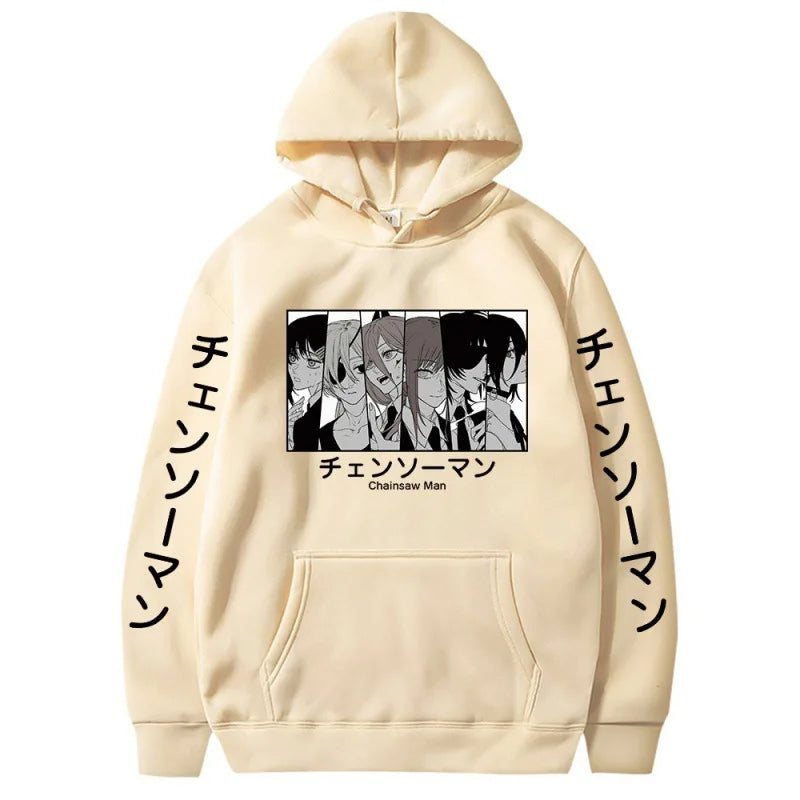 Chainsaw Man Denji & Power Manga Graphic Hoodie Harajuku Streetwear 6