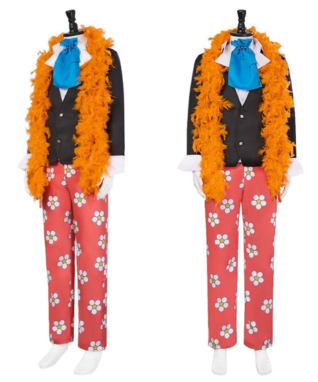 One Piece Brook Cosplay Costume Full Set - Soul King Skeleton Suit with Anime Halloween Party Uniform for Men Women holiday gift