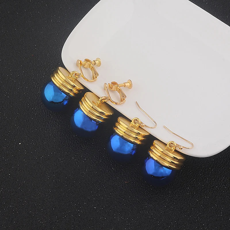 Phantom Troupe Chrollo Lucilfer Cosplay Earrings Anime Hunter x Hunter Clip Earrings for Women Men Jewelry Gift