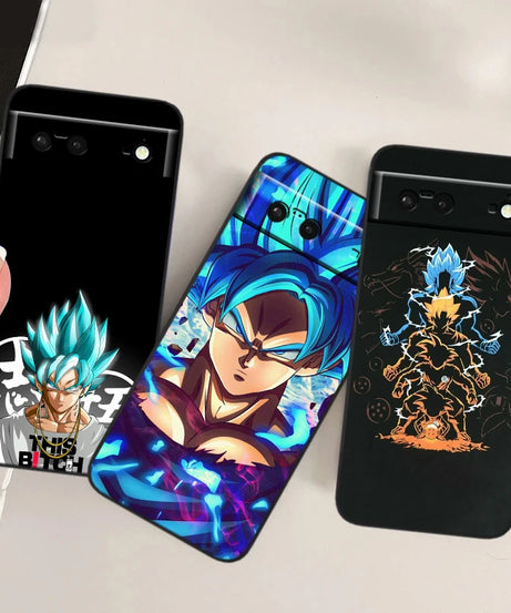 Dragon Ball Z Shockproof Silicone Case – Google Pixel 4 to 9 Series