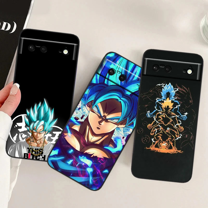 Dragon Ball Z Shockproof Silicone Case – Google Pixel 4 to 9 Series