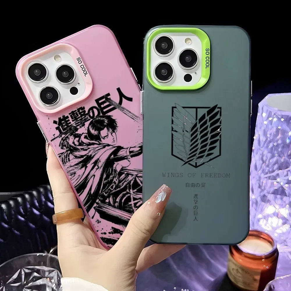 Attack on Titan Anti-Fall Matte iPhone Case – Wings of Freedom Shockproof Cover 2