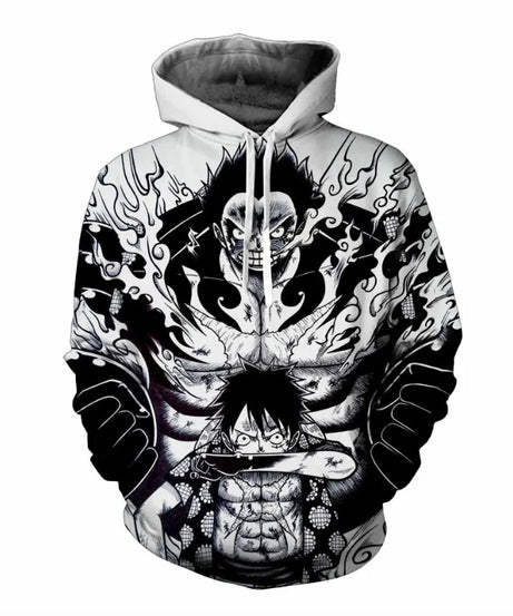 Anime One Piece Luffy Trafalgar D. Water Law Hoodie Cosplay Costume Long Sleeve Sweatshirt Sweater Zip Up Coat Jackets