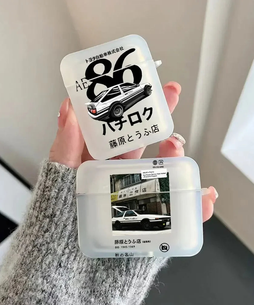 Fujiwara Takumi AE86 AirPods Case – Initial D Anime Protective Cover (1/2/3/Pro/4)