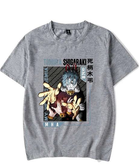 New Shigaraki Tomura Print T Shirts Women Men Casual Round Neck Tees Top Summer Cool Anime Loose Short Sleeve