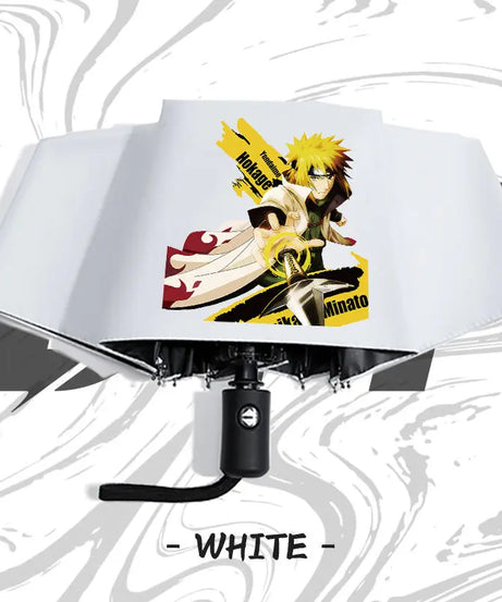 Naruto anime peripheral automatic umbrella Naruto Namikaze Minato Uchiha Itachi Kakashi Haruno Sakura sunshade umbrella gift