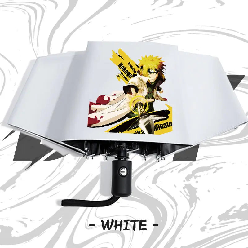 Naruto anime peripheral automatic umbrella Naruto Namikaze Minato Uchiha Itachi Kakashi Haruno Sakura sunshade umbrella gift