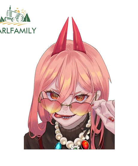 13cm x 7.4cm Zero Two Anime Car Sticker Motorcycle Bumper Funny Laptop Sunscreen Decal Scratch-Proof Fashion Decor