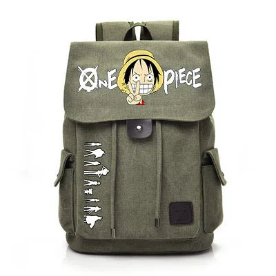 One Piece Anime Backpack Cosplay Luffy Unisex Students School Bag Large Capacity Bookbag Laptop Travel Rucksack Outdoor Bag