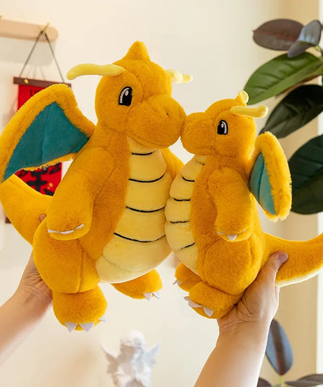 35/85cm Dragonite Pokemon Large Plush Toys Anime Doll Cute Pillow Giant Pokémon Plushie Stuffed Gift for Kids Christmas