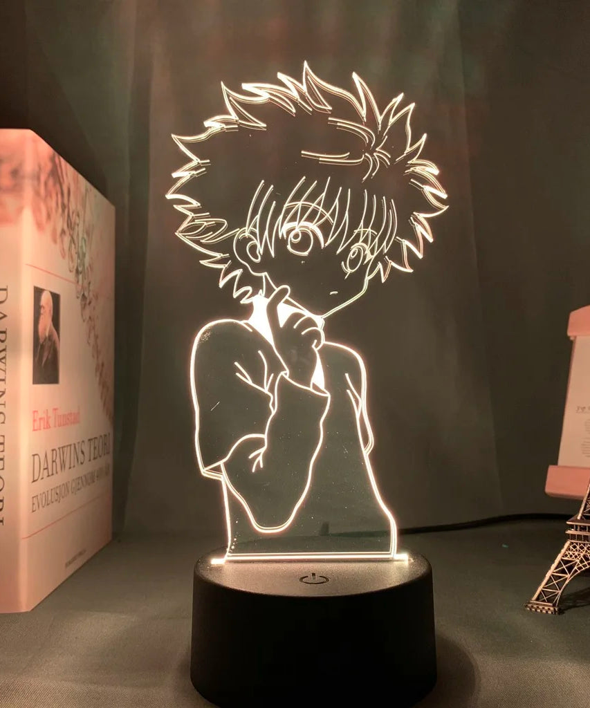 Anime Hunter X Hunter Led Night Light Killua Zoldyck Figure Nightlight Color Changing Usb Battery Table 3d Lamp Gift for Kids